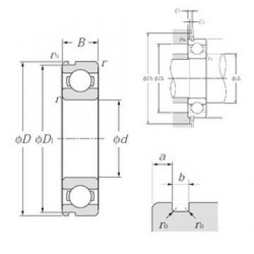 15 mm x 42 mm x 13 mm  NTN 6302N Rolamentos de esferas profundas