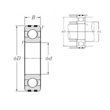 15 mm x 42 mm x 13 mm  NTN EC-6302 Rolamentos de esferas profundas