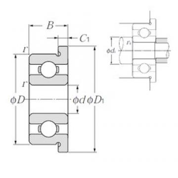 8 mm x 12 mm x 2,5 mm  NTN FL678A Rolamentos de esferas profundas