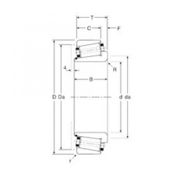 76,2 mm x 123,825 mm x 29 mm  Gamet 123076X/123123X Rolamentos de rolos gravados