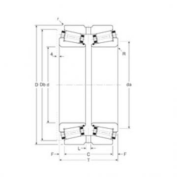 Gamet 110055/110100G Rolamentos de rolos gravados