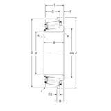 156 mm x 235 mm x 51 mm  Gamet 203156/203235C Rolamentos de rolos gravados